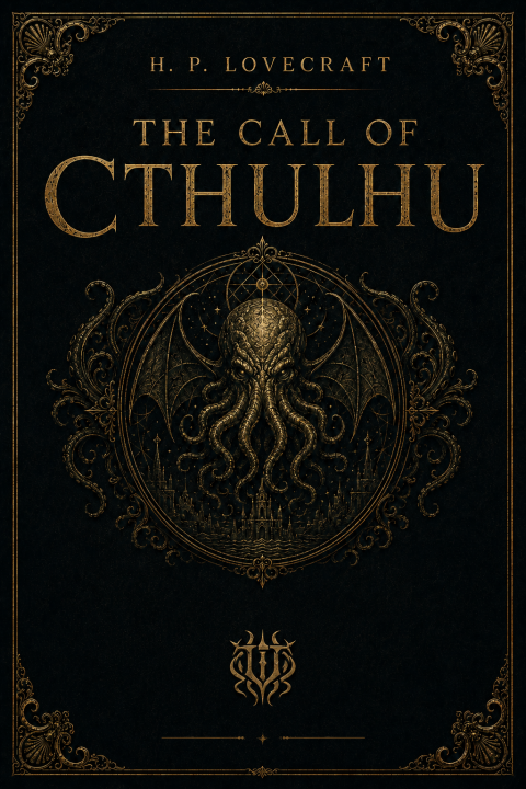 The Call of Cthulhu illustrated ebook cover by Unspeakable Tales